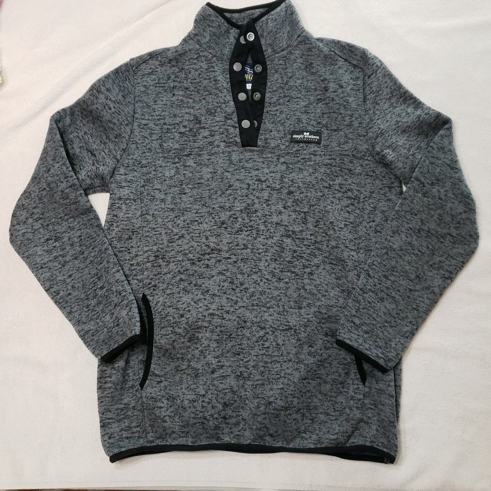 Simply Southern Blue and Gray Label Pullover